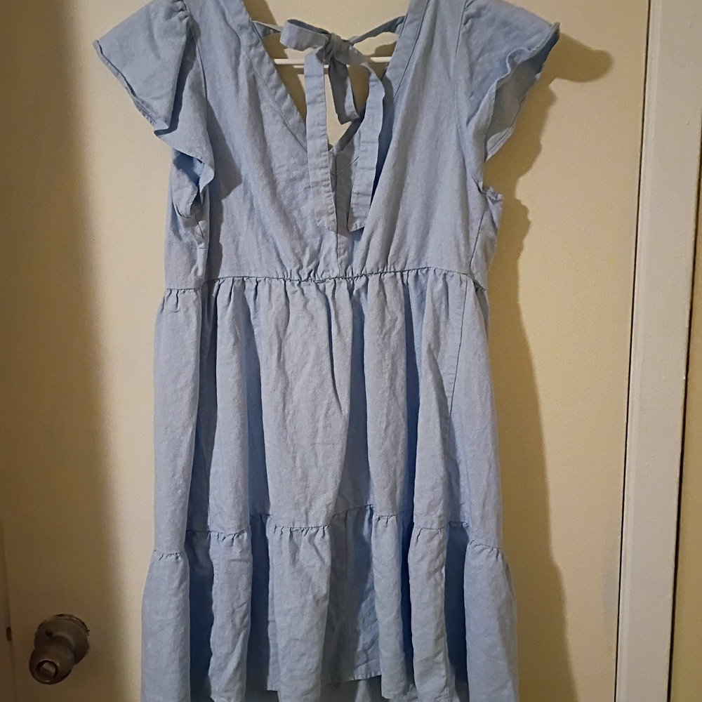 Isabel Maternity by Ingrid & Isabel Light Blue Backless Dress